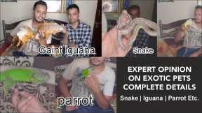 Exotic pets in India Complete Details with Expert @Amaan Prehistoric | iguana | Snakes #pets #snake