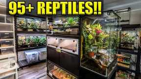 95+ REPTILES & AMPHIBIANS!! | Reptile Room Tour May 2022!!