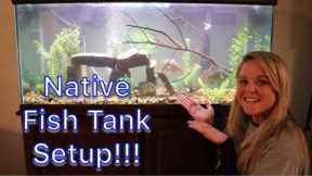 Setting Up a NATIVE FRESHWATER FISH Aquarium!!!!