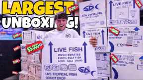 UNBOXING $40,000 worth of SALTWATER FISH, I Bought ONE!!