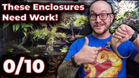 Rating The WORST and BEST Reptile Enclosures I Have EVER Seen!