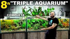 Building an 8ft Colossal TRIPLE Aquarium FINISHED!