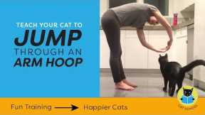 A Fun Cat Trick: Teach Your Cat To Jump Through An Arm Hoop