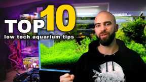 Top 10 LOW TECH Planted Aquarium Tips | MD Fish Tanks