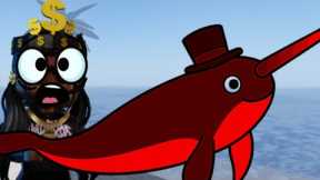 I CAUGHT THE NEW SANGUINE NARWHAL IN ROBLOX FISCH