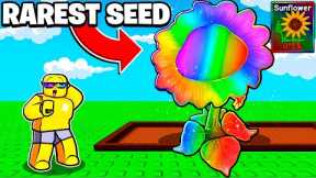 Growing RAINBOW SUNFLOWER in Grow a Garden