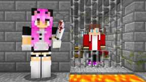 JJ Have A CRAZY FAN GIRL in Minecraft!