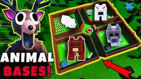 I Built 4 Animal Bases in 99 Nights in the Forest!