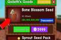 FINALLY the BONE BLOSSOM SEED and