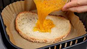 Pour Eggs Over Bread in the Air Fryer… Breakfast Will NEVER Be the Same!
