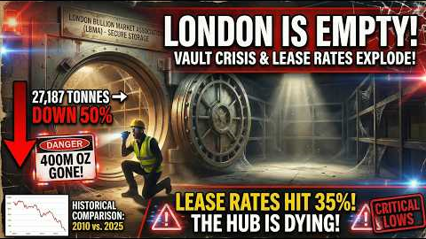 LONDON IS EMPTY | Silver Vaults Hit 'CRITICAL LOWS' (Lease Rates Explode)