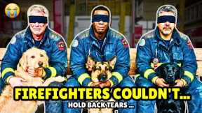 Blindfolded Firefighters Let Shelter Dogs Choose Their Owners And THIS Happened 💔