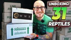 Unboxing 31 NEW Reptiles I've Never Had Before! These Snakes are Insane!