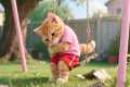 Ginger Kitten Swing Breaks – Mama Cat 