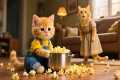 🐱 Ginger Kitten Ruins the Popcorn –