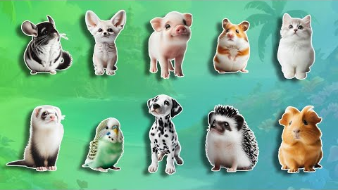 Pets and Exotic Pets 🐰 Vocabulary For Kids