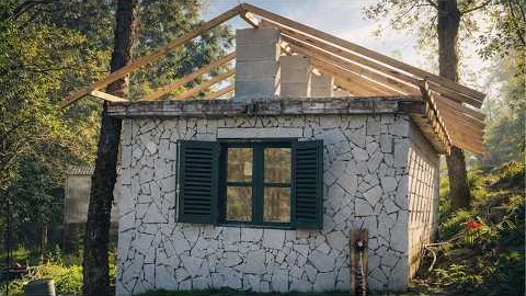 Rebuilding an Abandoned Farm Off-Grid – Stone Work & Going Self-Sufficient
