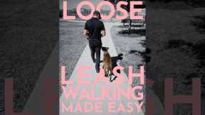 How to teach a dog to walk on a loose leash. (EVEN IF THEY'RE A PULLER) #dogtraining #puppytraining