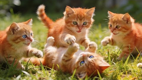 😻Beautiful Kittens Playing in front of the house | Funny Cat Videos | Hilarious Cat Compilation