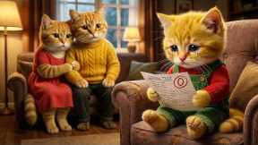 Ginger Kitten Gets a Low Score – Mama Cat Takes Him Out for a Surprise Gift! 🎁🐱