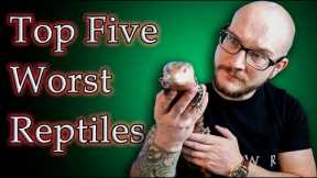 Top 5 BAD PET REPTILES For Kids | Get These Reptiles Instead